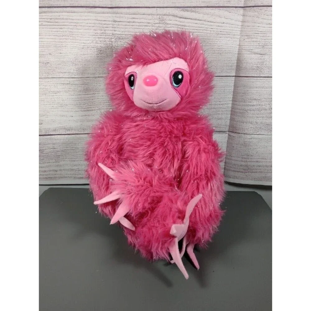 Build-A-Bear Workshop Fuchsia Pink Shimmer Shaggy Sloth